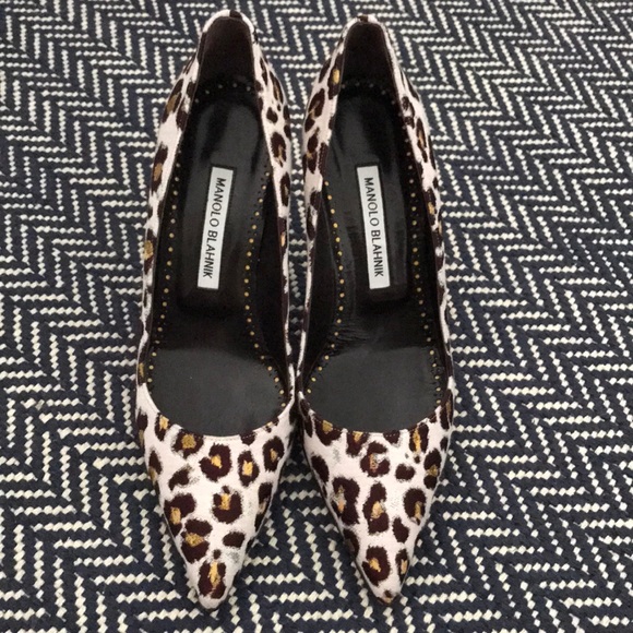 Manolo Blahnik leopard pump - Size 38.5 new in box - Picture 2 of 8